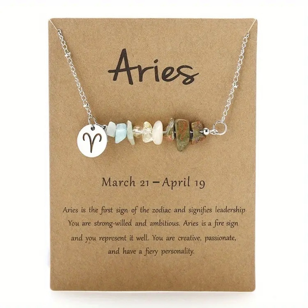 1-Pc Zodiac Sign Pendant Necklace